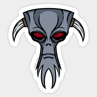 Red Eyed Demon Sticker